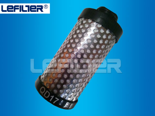 High Quality 0.01-5 micron Atlas Copco Precision Filter Element QD17 for compressed air filtration